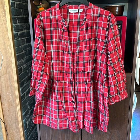 St. John's Bay Tops - St John’s Bay button down shirt.  Size XL